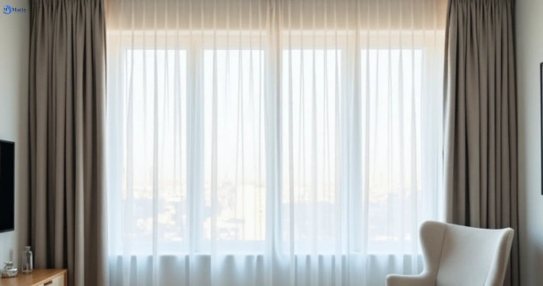 Freshly steam cleaned curtains in beerwah QLD